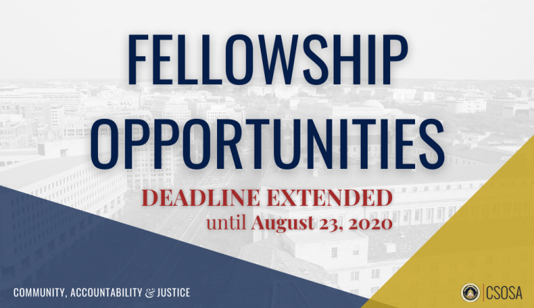 Fellowship Opportunities at CSOSA